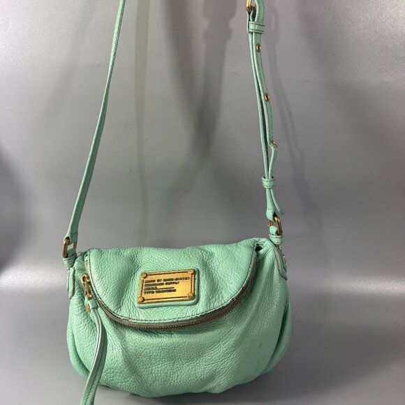 Marc By Marc Jacobs Mint Green Leather Mini Q Natasha Shoulder Bag - Picture 2 of 15